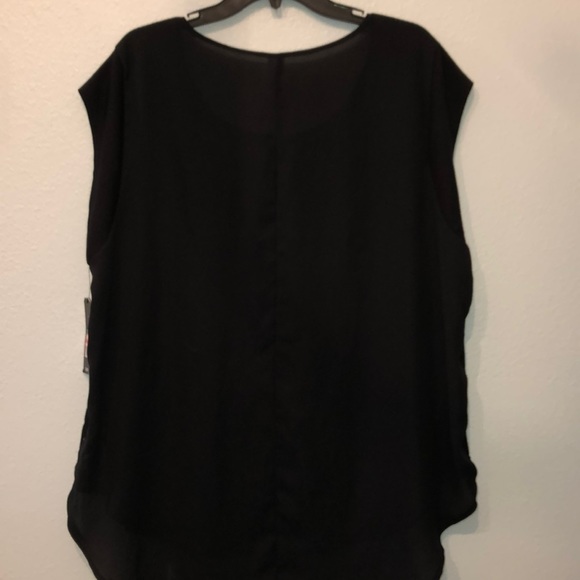 NWT/Black cut out Dress Top - Picture 6 of 7
